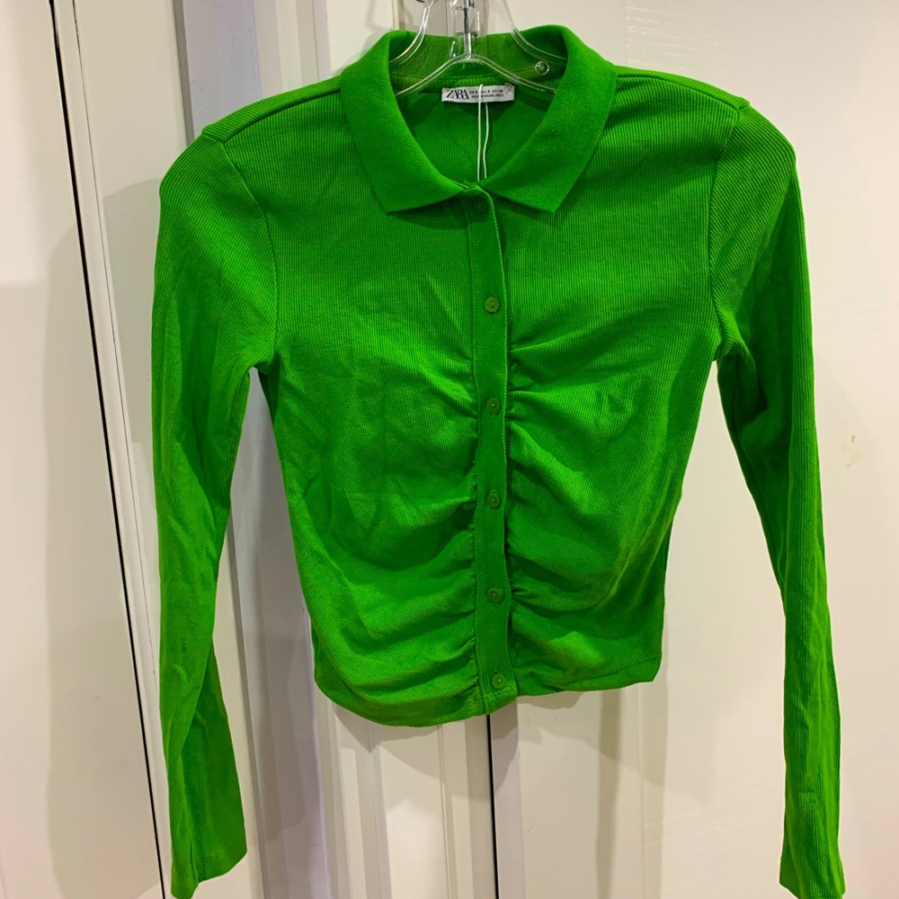 ZARA ruched top